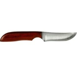 Anza Exotic Padauk Carbon Steel Trailing Point Knife And Sheath