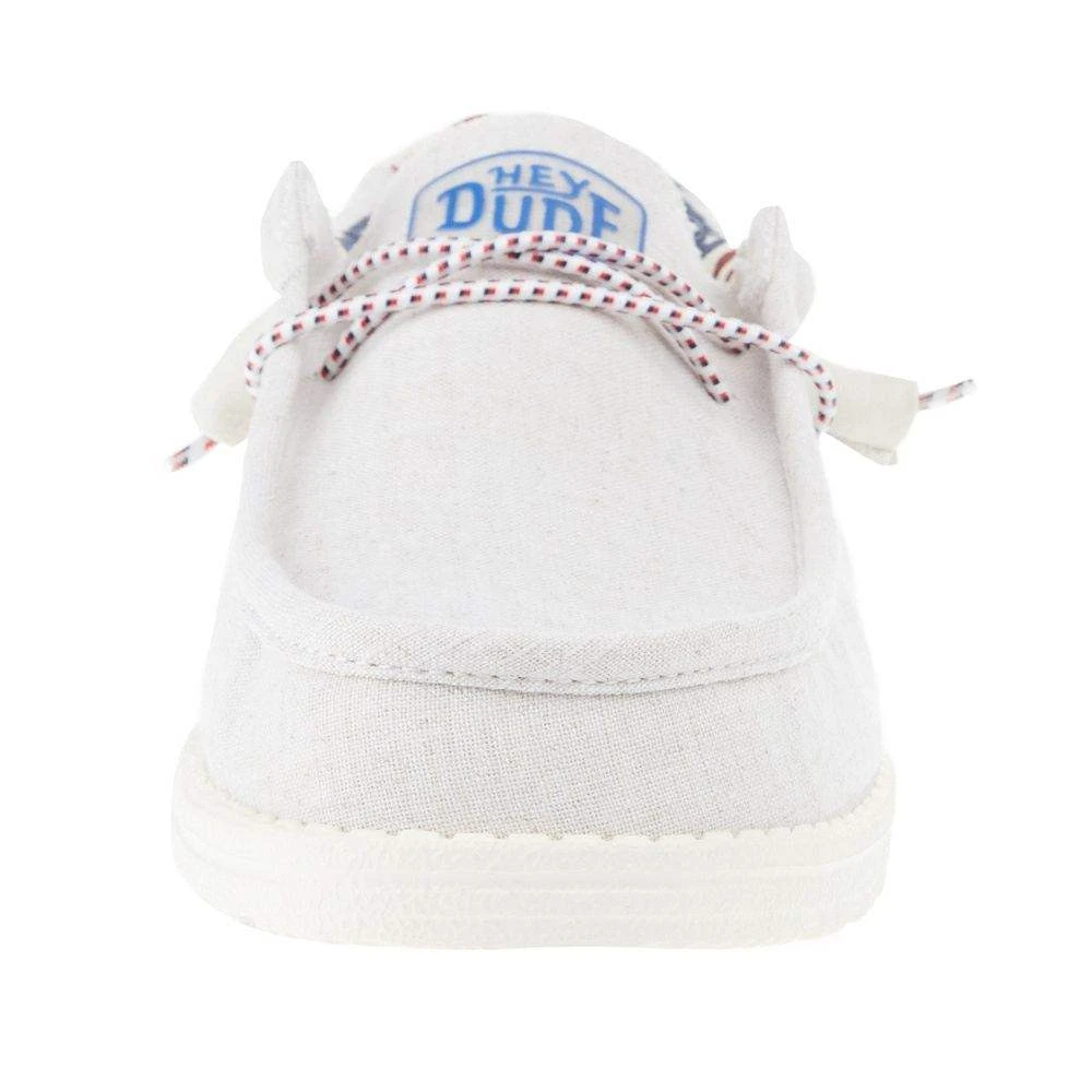 Heydude Men's Hey Dude Wally Patriotic Off White Casual 4 Heydude Men's Hey Dude Wally Patriotic Off White Casual - Image 2