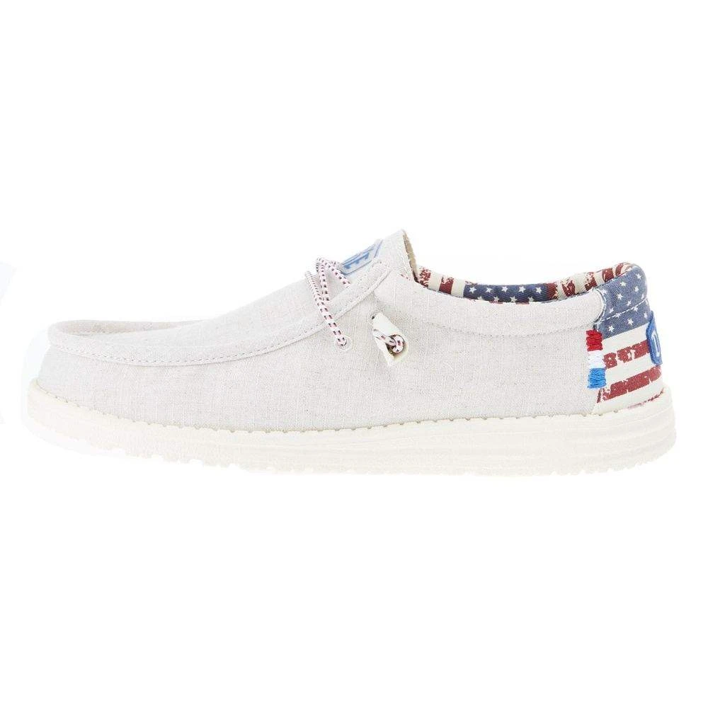 Heydude Men's Hey Dude Wally Patriotic Off White Casual 5 Heydude Men's Hey Dude Wally Patriotic Off White Casual - Image 3