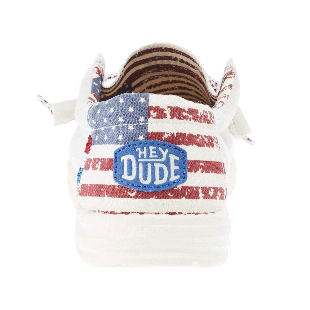 Heydude Men's Hey Dude Wally Patriotic Off White Casual 6 Heydude Men's Hey Dude Wally Patriotic Off White Casual - Image 4