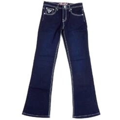 Cowboy Hardware Cowgirl Girls Dark Wash Jeans -Cinc Clothing Shop 402093 810 3