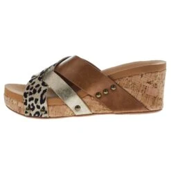 Corkys Footwear Women's Corky Amuse Leopard Wedge -Cinc Clothing Shop 41 0112 LEOP Q 03