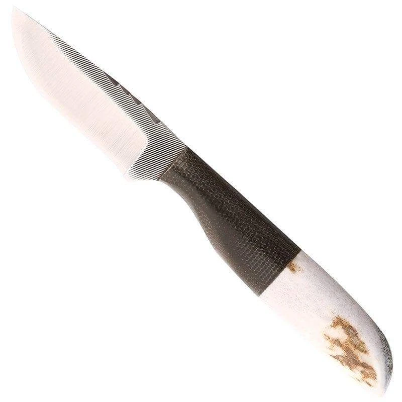 Anza Small Straight Back Knife With Micarta Elk Handle 5 Anza Small Straight Back Knife With Micarta Elk Handle - Image 3