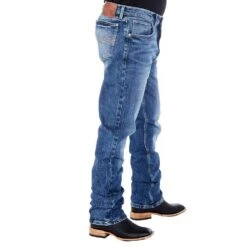 Men's Wrangler 44 Slim Straight Shore Wash Jeans -Cinc Clothing Shop 44MWXSH 2