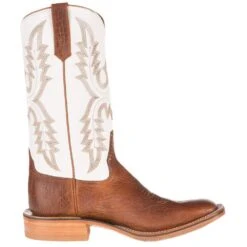 Rios Of Mercedes Men's Rios Of Mercedes Ride Ready Cognac 14in. White Top Cowboy Boot -Cinc Clothing Shop 4919N 4