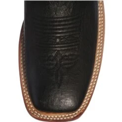 Justin Boots Men's Justin AQHA Remuda Series Black Smooth Ostrich Cowboy Boots 5 Justin Boots Men's Justin AQHA Remuda Series Black Smooth Ostrich Cowboy Boots -Cinc Clothing Shop 5507 toe1