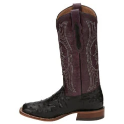 Tony Lama Women's Farron Black Full Quill Boot -Cinc Clothing Shop 7402L 6