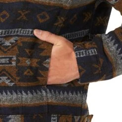 Wrangler Men's Whiskey Jacquard Sherpa Lined Jacket -Cinc Clothing Shop 74250WH 2