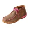 Girl's Twisted X Breast Cancer Awareness Bomber Brown Patchwork Moccasin -Cinc Clothing Shop 75634 default l
