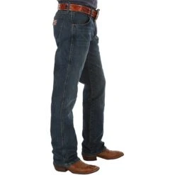 Wrangler Men's Retro Slim Fit River Wash Jeans -Cinc Clothing Shop 77MWZRW side
