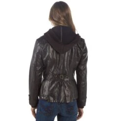 Montanaco Women's Faux Leather Jacket -Cinc Clothing Shop 801108 CHOC 05