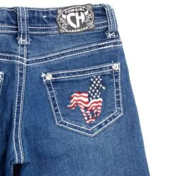 COWBOY HARDWARE Girls Cowgirl Hardware Toddler Jeans -Cinc Clothing Shop 802092 450 2