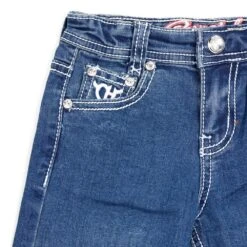 COWBOY HARDWARE Girls Cowgirl Hardware Toddler Jeans -Cinc Clothing Shop 802092 450 4