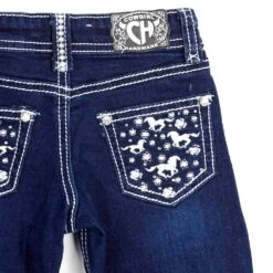 Girls Cowgirl Hardware Toddler Jeans -Cinc Clothing Shop 802094 810 2