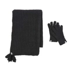 Mud Pie Chenille Black Scarf And Glove Set -Cinc Clothing Shop 80260058BK 2