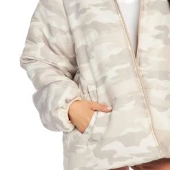 Women's Mud Pie Wade Taupe Camo Puffer Jacket -Cinc Clothing Shop 80340045TP 2