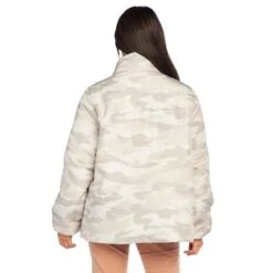 Women's Mud Pie Wade Taupe Camo Puffer Jacket -Cinc Clothing Shop 80340045TP 3