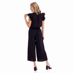 Mud Pie Women's Black Amethyst Jumpsuit -Cinc Clothing Shop 81450010BK 02
