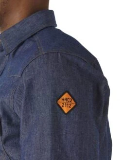 Wrangler Mens FR Flame Resistant Long Sleeve Twill Work Shirt -Cinc Clothing Shop 81W0eqBfLwL