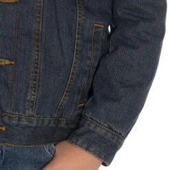 Wrangler Boys Rustic Blue Sherpa Lined Jacket -Cinc Clothing Shop 84256RT 2