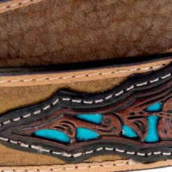 Gem Dandy Accessories Roper Men's Belt With Turquoise Inlay Tabs -Cinc Clothing Shop 8633500 210 1
