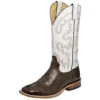 Tony Lama Men's Tony Lama Chocolate Vaca W/Malibu White Top Boots 2 Tony Lama Men's Tony Lama Chocolate Vaca W/Malibu White Top Boots -Cinc Clothing Shop 87627 default l