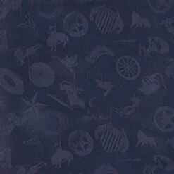 Wyoming Traders Men's Navy Cowboy Logo Wild Rag