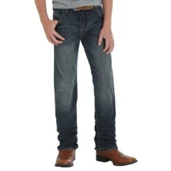 Wrangler Boys Retro Slim Straight Jeans -Cinc Clothing Shop 88BWZJM 1