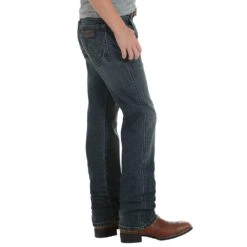 Wrangler Boys Retro Slim Straight Jeans -Cinc Clothing Shop 88BWZJM 2