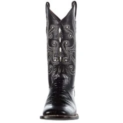 Ferrini Women's Black Gator Belly Print Cowgirl Boots -Cinc Clothing Shop 90793 04 2