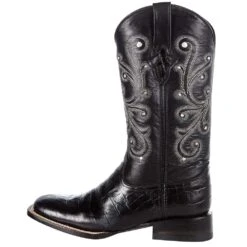 Ferrini Women's Black Gator Belly Print Cowgirl Boots -Cinc Clothing Shop 90793 04 3