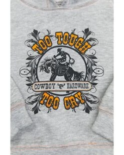 Cowboy Hardware Boys Too Tough Cry Raglan Hoody AW Sport Grey -Cinc Clothing Shop 91r3wnLf9tL