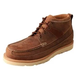 Twisted X Mens Oiled Saddle Steel Toe Casual Shoe
