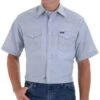 Wrangler Men's Chambray Short Sleeve Work Shirt -Cinc Clothing Shop 9775 default l