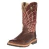Mens Hybred Rust Ostrich Print 12in. Top Work Boot -Cinc Clothing Shop 98064 default l