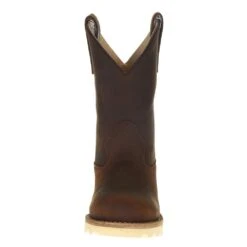 Old West Youth Oiled Brown Pull On Boot -Cinc Clothing Shop 98113 11
