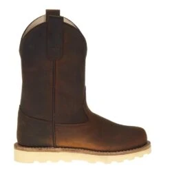 Old West Children's Oiled Brown Pull On Boot -Cinc Clothing Shop 98113 4