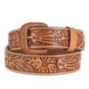 Vogt Silversmiths 1.5in. Russet Sheridan Floral Tooled Belt 2 Vogt Silversmiths 1.5in. Russet Sheridan Floral Tooled Belt -Cinc Clothing Shop 98126 default l