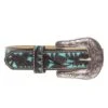 Youth Brown Floral Belt With Painted Turquoise Inlay -Cinc Clothing Shop 98711 default l