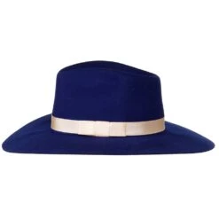 Women's M+F Navy With Cream Band Fashion Hat -Cinc Clothing Shop 98T7891003 2