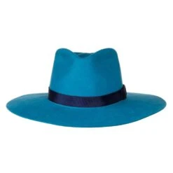 Women's M+F Turquoise With Navy Band Fashion Hat -Cinc Clothing Shop 98T7891133 1