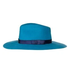 Women's M+F Turquoise With Navy Band Fashion Hat -Cinc Clothing Shop 98T7891133 2