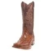 Tanner Mark Boots Men's Rustic Cognac Full Quill Ostrich Print Square Toe Cowboy Boot -Cinc Clothing Shop 99672 default l