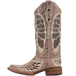 Corral Women's Brown With Black Wings & Cross Cowgirl Boots -Cinc Clothing Shop A1197 3