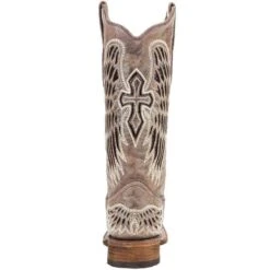 Corral Women's Brown With Black Wings & Cross Cowgirl Boots -Cinc Clothing Shop A1197 4