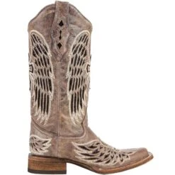 Corral Women's Brown With Black Wings & Cross Cowgirl Boots -Cinc Clothing Shop A1197 5