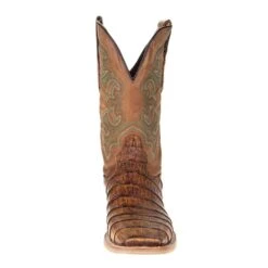 Nrs Footwear Men's Corral Rodeo Performance Antique Saddle Caiman 12in. Tan Embroidery Top -Cinc Clothing Shop A4055 1