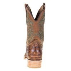 Nrs Footwear Men's Corral Rodeo Performance Antique Saddle Caiman 12in. Tan Embroidery Top -Cinc Clothing Shop A4055 3