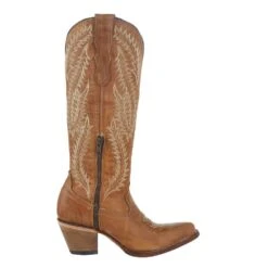 Corral Women`s Golden Embroidered 15in. Tall Top Boot -Cinc Clothing Shop A4216 5