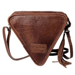 American Darling Floral Tooled Triangle Purse 10 American Darling Floral Tooled Triangle Purse -Cinc Clothing Shop ADBG576 04